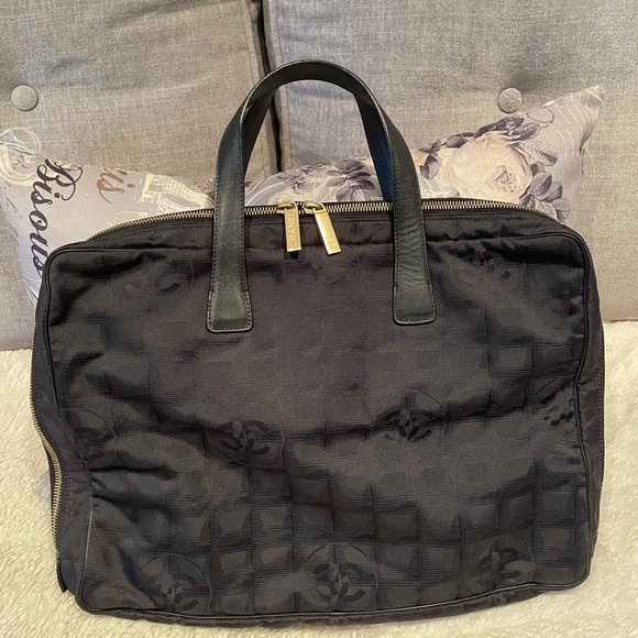 CHANEL Black Laptop bag Travel Line model - Made in Italy - Picture 1 of 13